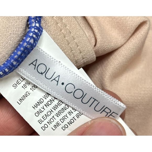 Aqua Couture Purple Color Block 1 Piece Swimsuit - XL - Picture 5 of 10